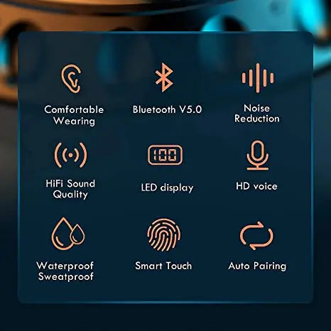VALDUS in Stock F9 TWS Earbuds Fones De Ouvido Auriculares F9-5c Audifonos Headphones Powerbank Wireless Earphones