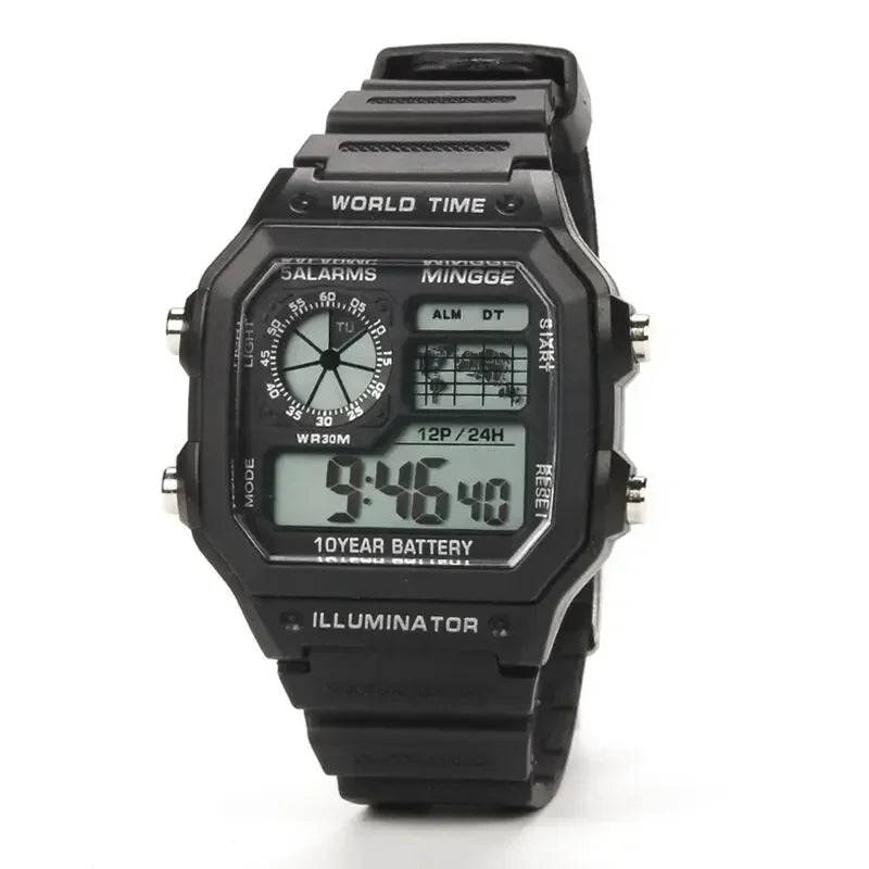 Digital Watches Men Sports Luminous Chronograph Waterproof Ultra-thin Electronic Wrist Watches Relogio Masculino Reloj Hombre
