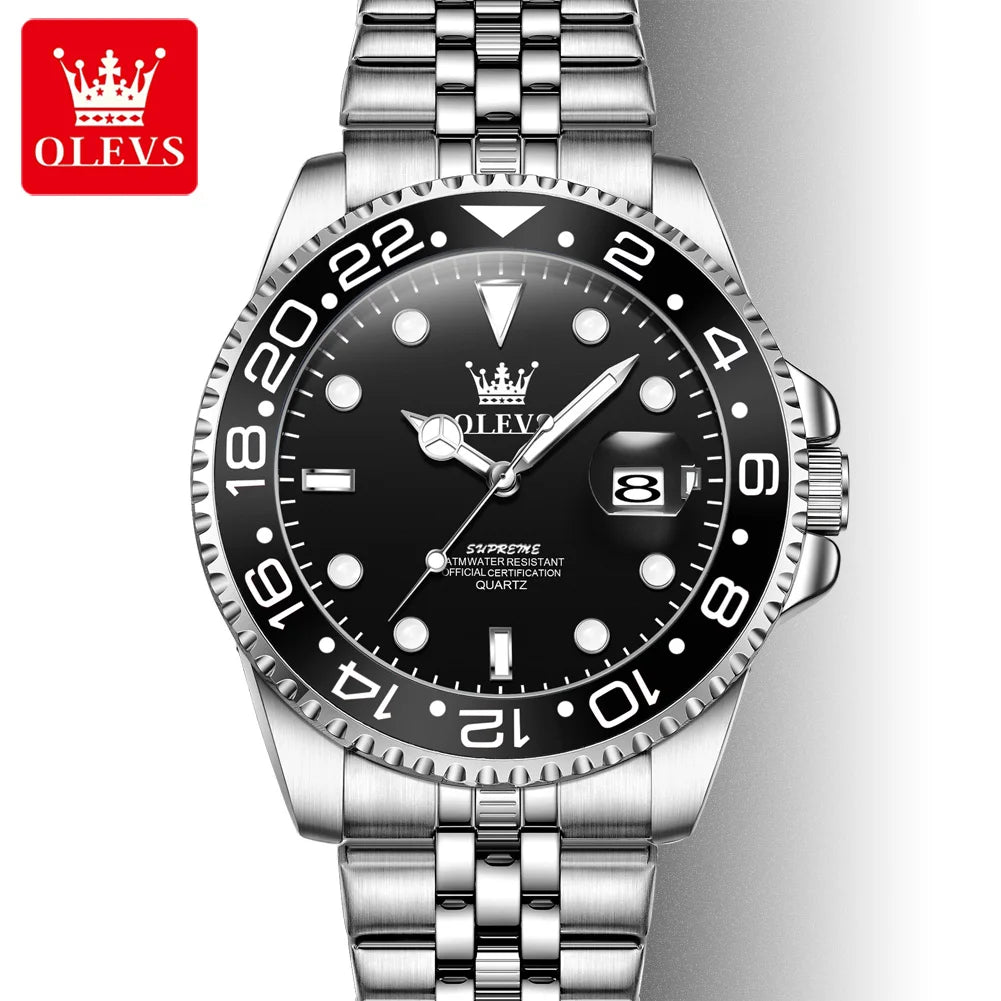 OLEVS 5657 Watch For Men Original Fashion Date Sports Business Quartz Man Watch Top Brand Big Dial Waterproof Luminous Luxury