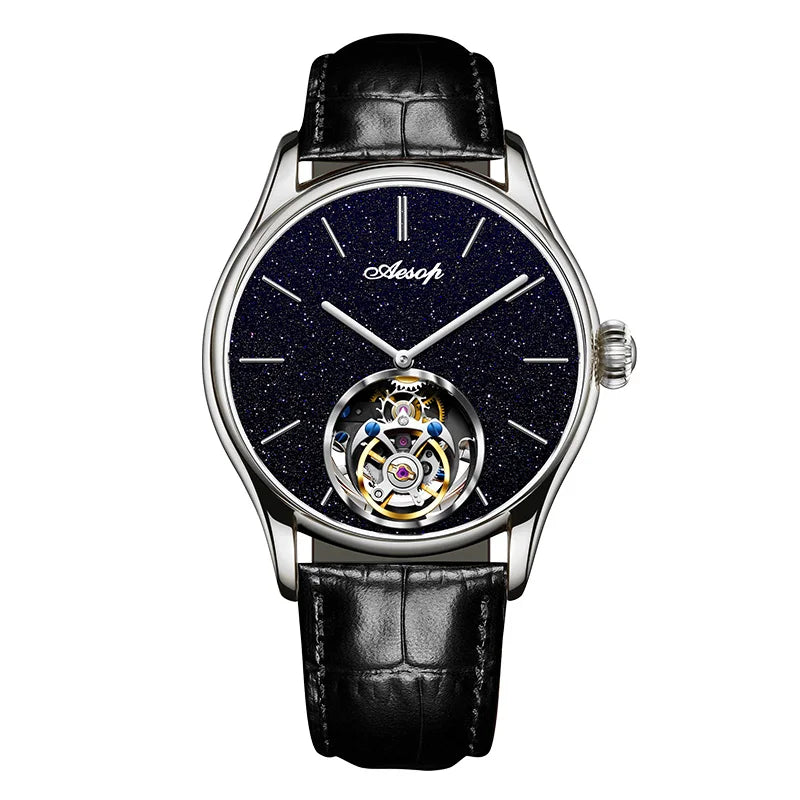 AESOP Tourbillon Luxury Mens Watches Waterproof Male Sports Watch For Men Mechanical Casual WristWatches Relogio Masculino 2025
