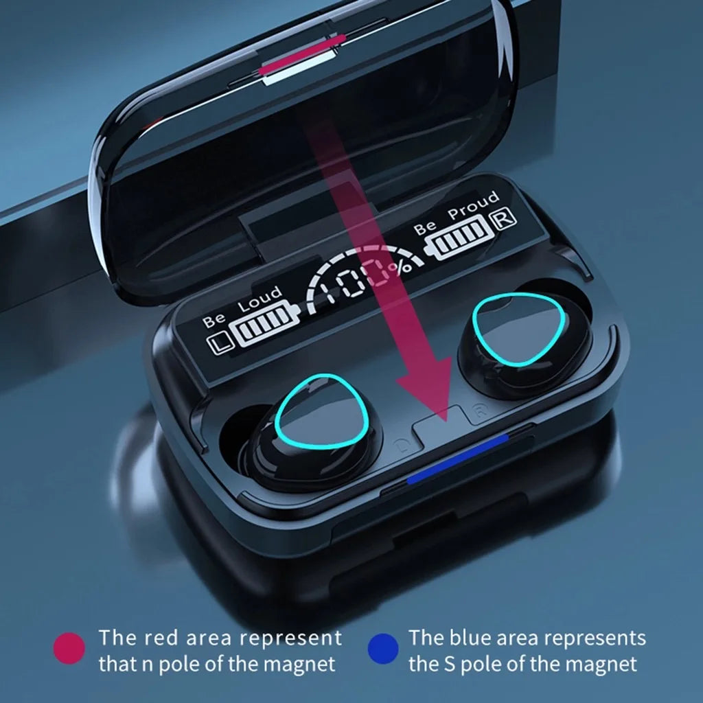 M10 TWS Wireless Headphones Bluetooth Earphone with Charging Box LED Sports Stereo  Earbuds Headsets auriculares for Xiaomi