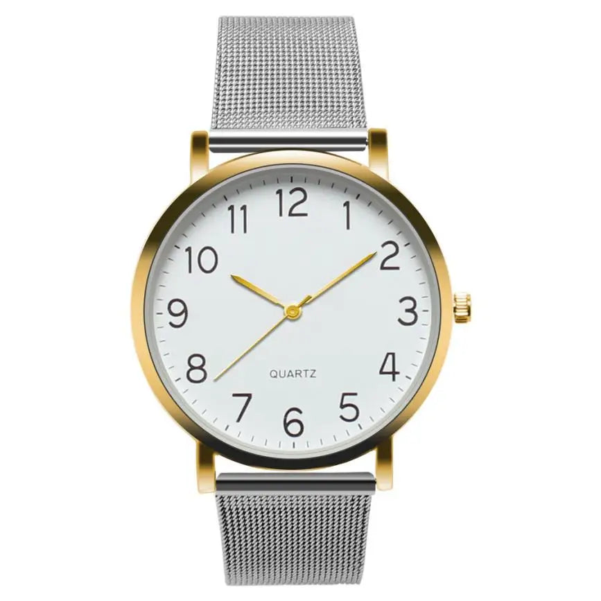 Luxury Hot Watch Men Fashion Sport Quartz Clock Mens Watches Unisex Simple Business Fashion Steel Strip Quartz Brand Wrist Watch