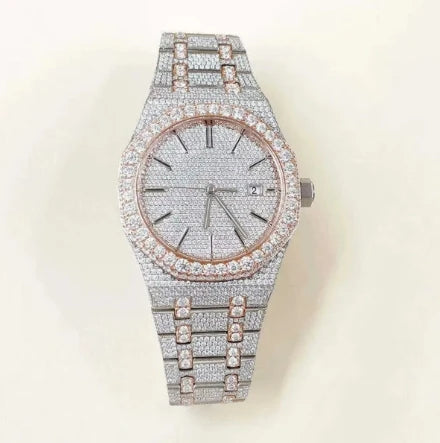 Vvs Luxury Iced Out Watches Pass Diamond test High Quality Black Bussdown Moissanite Watch Mechanical Automatic Watches for Men