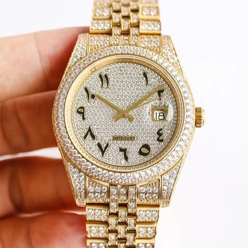 Hip Hop Sport Luxury Iced Out Watch Men Designers Watches Automatic Mechanical VVS D Colour MoissaniteSwiss Movement Watches