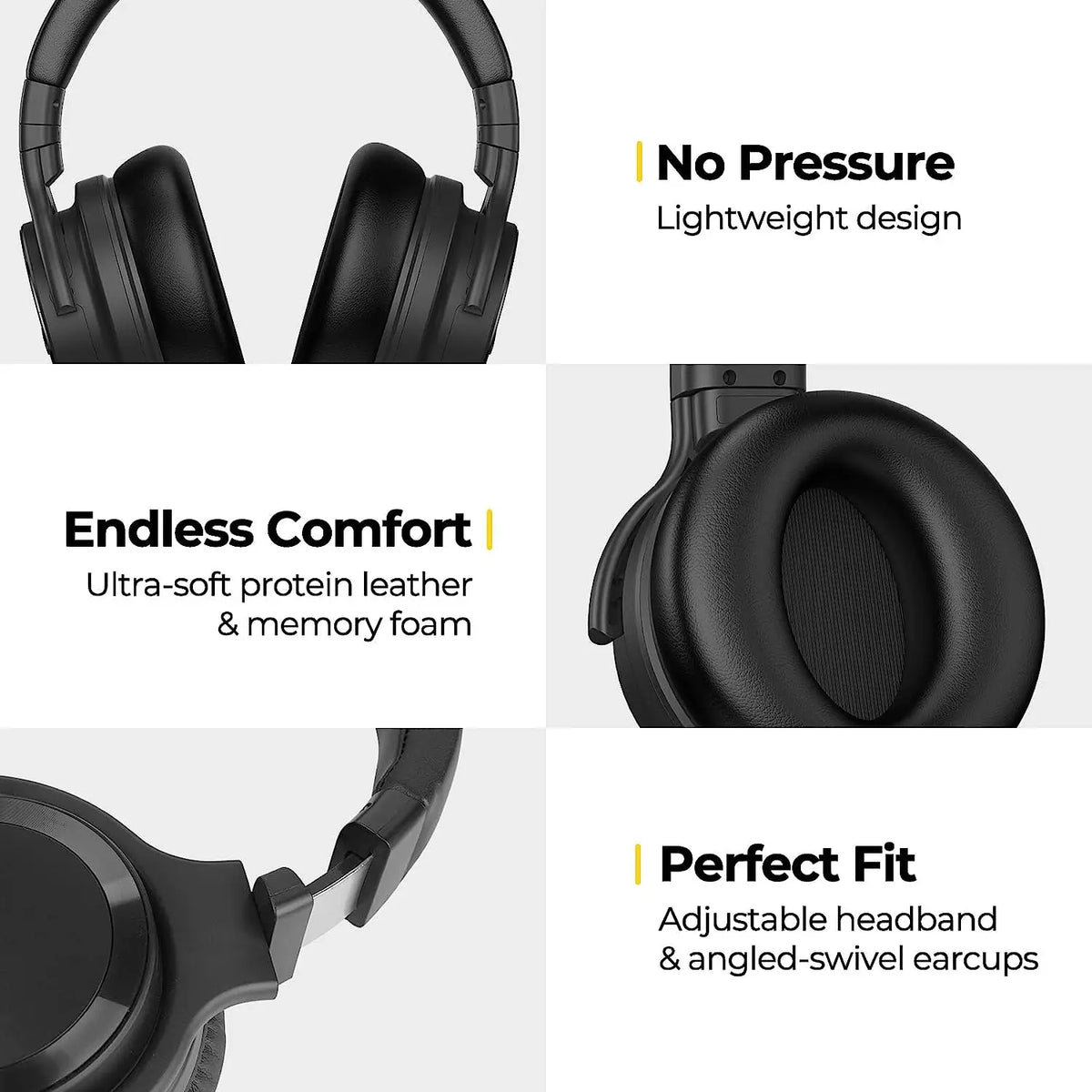 Hot-selling ANC True Stereo Wireless Earphones BT 5.4 Active Noise Cancelling Over-ear Headphones Gaming Headset