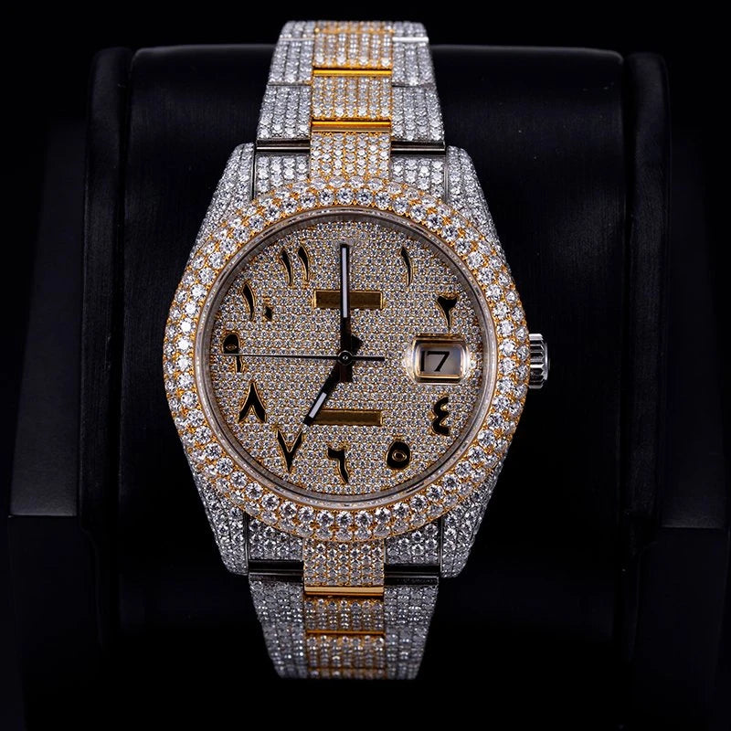 Hip Hop Sport Luxury Iced Out Watch Men Designers Watches Automatic Mechanical VVS D Colour MoissaniteSwiss Movement Watches
