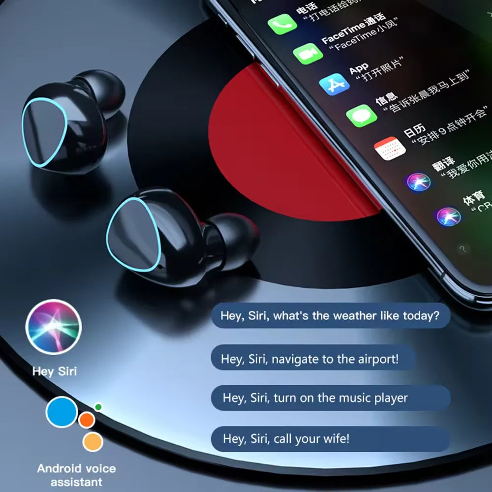 M10 TWS Wireless Headphones BT Earphone with Charging Box LED Sports Stereo Noise Canceling Earbuds Headsets for Xiaomi