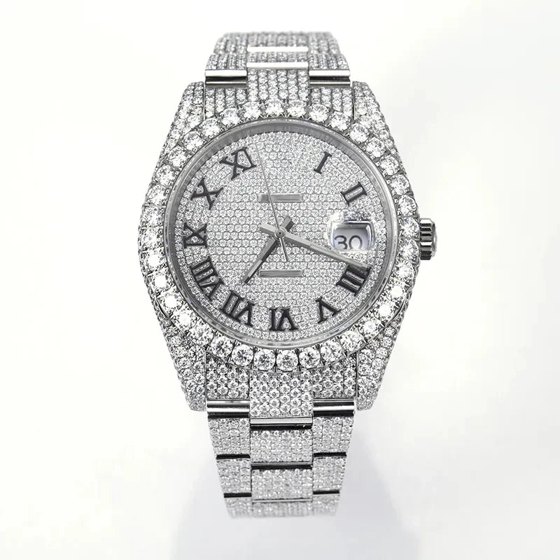 Hip Hop Sport Luxury Iced Out Watch Men Designers Watches Automatic Mechanical VVS D Colour MoissaniteSwiss Movement Watches