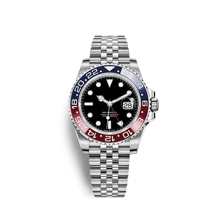 Factory Customized 40mm Luminous Mechanical Watch 5A+ Quality 904L Stainless Steel High Luxury Sport Feature with Power Reserve