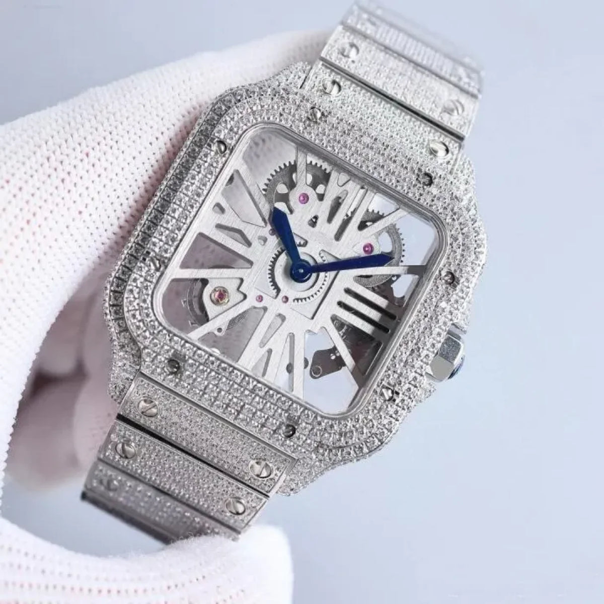 Wholesale Factory VVS Moissanite Diamond Watches Arabian Studded Wrist Iced Out Watch for Gift Hip Hop Iced Out Brand Watches