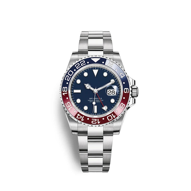 Factory Customized 40mm Luminous Mechanical Watch 5A+ Quality 904L Stainless Steel High Luxury Sport Feature with Power Reserve