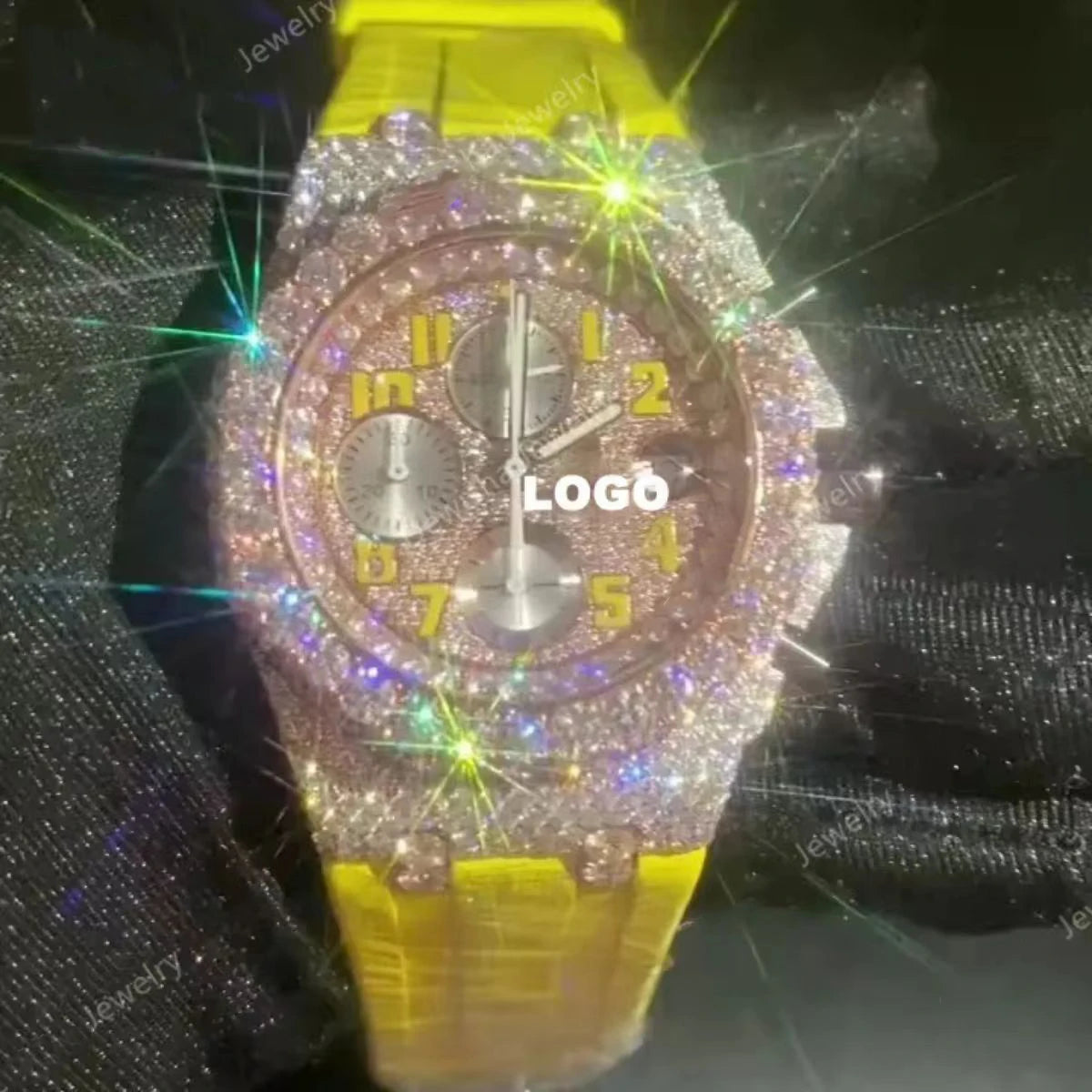 Automatic Mechanical Watches Swiss Movement Luxury Iced Out Watch Men Women Designers Hip Hop VVS D Colour Moissanite Watches