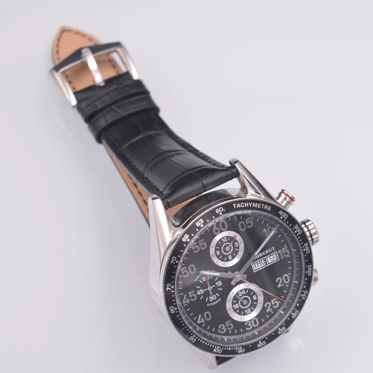 Men Watch Top Brand Luxury Automatic Mechanical Watch  24 hours Leather Military Week&Date Watches Clock Men Relojes Masculino