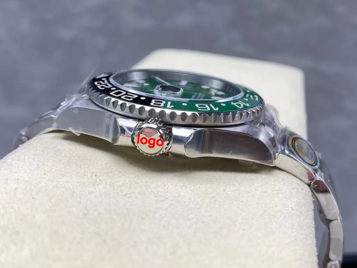 Factory Customized 40mm Luminous Mechanical Watch 5A+ Quality 904L Stainless Steel High Luxury Sport Feature with Power Reserve