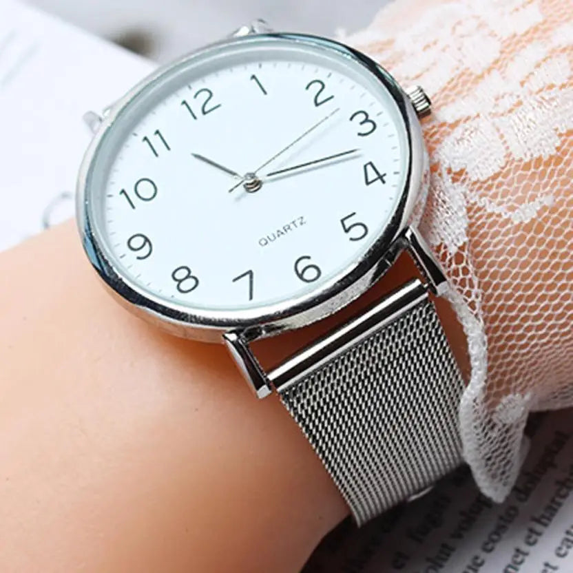 Luxury Hot Watch Men Fashion Sport Quartz Clock Mens Watches Unisex Simple Business Fashion Steel Strip Quartz Brand Wrist Watch