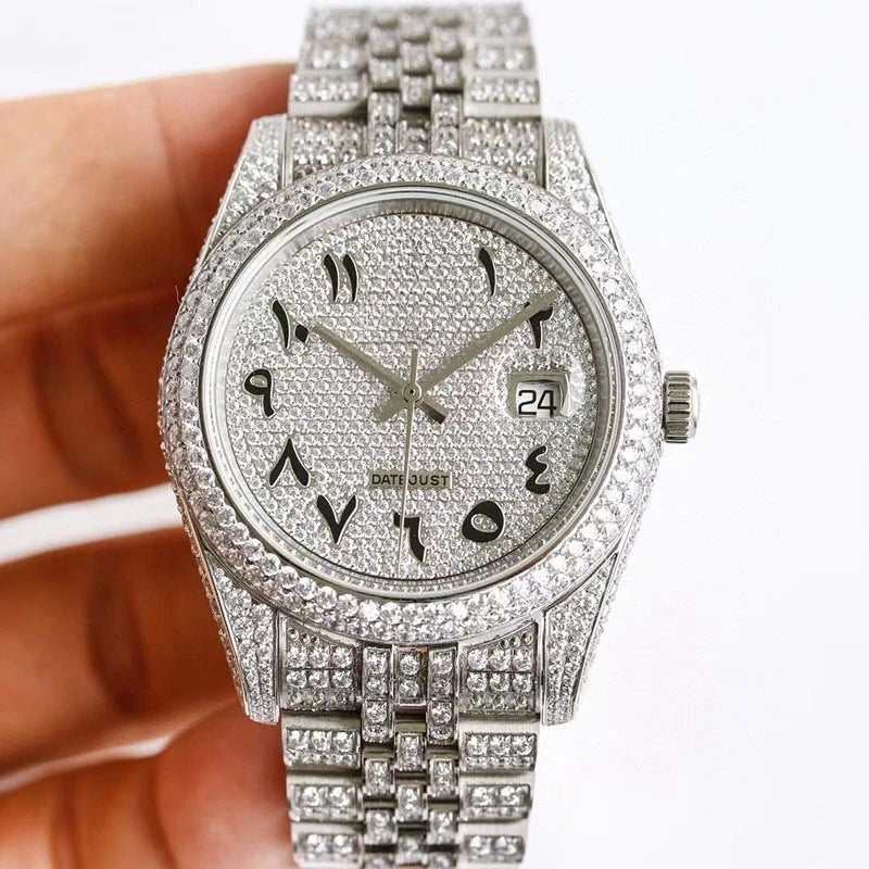 Hip Hop Sport Luxury Iced Out Watch Men Designers Watches Automatic Mechanical VVS D Colour MoissaniteSwiss Movement Watches