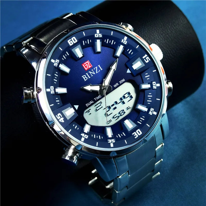 Top Brand Luxury Mens Quartz Gold Watches 2025 Men Sports Waterproof Man Wristwatch Chronograph Male Clock Relogio Masculino