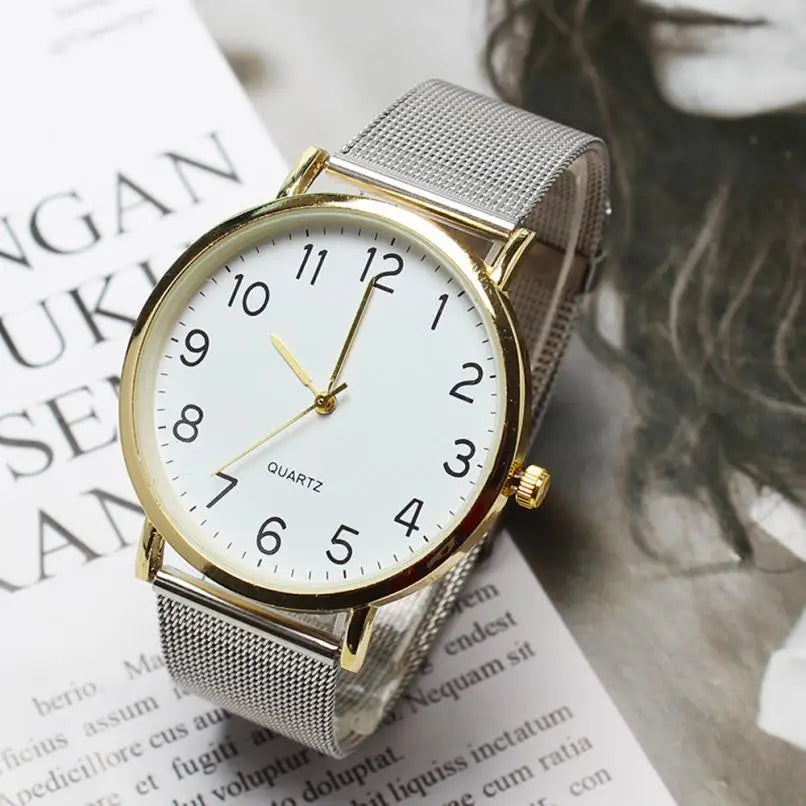 Luxury Hot Watch Men Fashion Sport Quartz Clock Mens Watches Unisex Simple Business Fashion Steel Strip Quartz Brand Wrist Watch