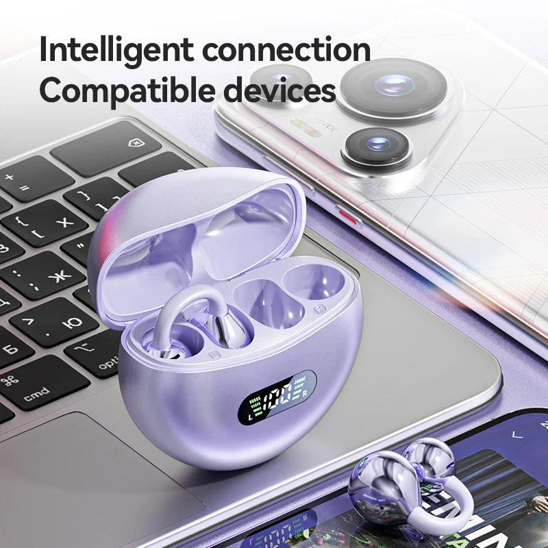Sports ODM OEM Headphones Wireless Earphones BT V5.4 Earbuds OWS Open Ear Air Conduction Earphone From LINX Earbuds Factory