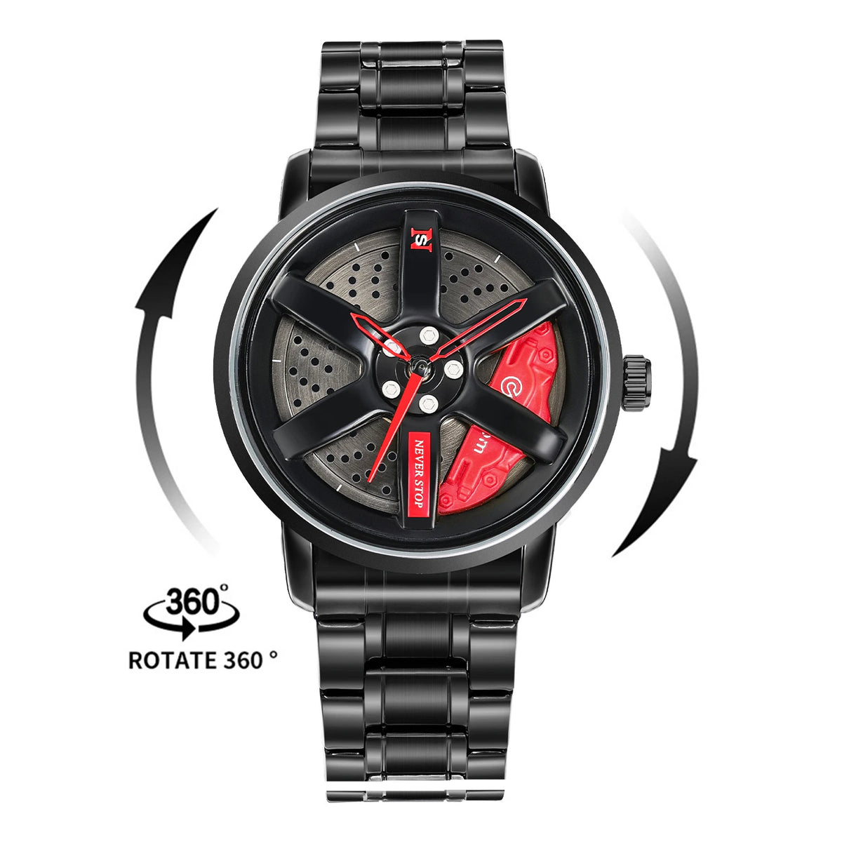 Luxury Sport Car Wheel Watch for Men Top Brand Car Wheel Rim Dial 3D Fashion Men's Watch Waterproof Men Watch Relogio Masculino