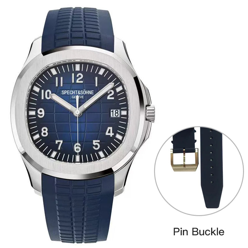 2025 New Men's Watches Automatic Mechanical Watch Luxury Brand Specht&Sohne Sport Watch For Men Rubber Strap Relogio Masculino