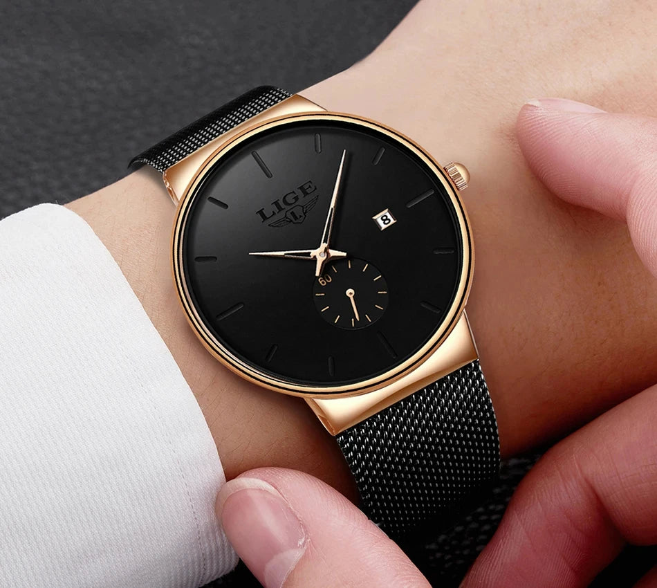 Man Ultra Thin Watches New Men's Watch Luxury Brand Gifts Male Clock Business Quartz Wristwatch Watch For Men Relogio Masculino