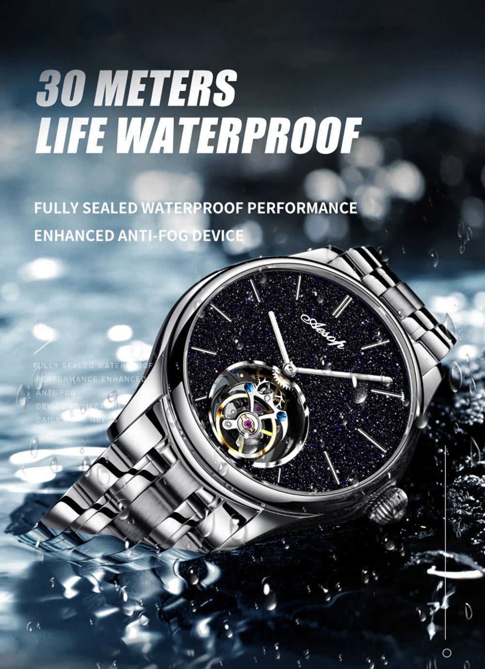 AESOP Tourbillon Luxury Mens Watches Waterproof Male Sports Watch For Men Mechanical Casual WristWatches Relogio Masculino 2025