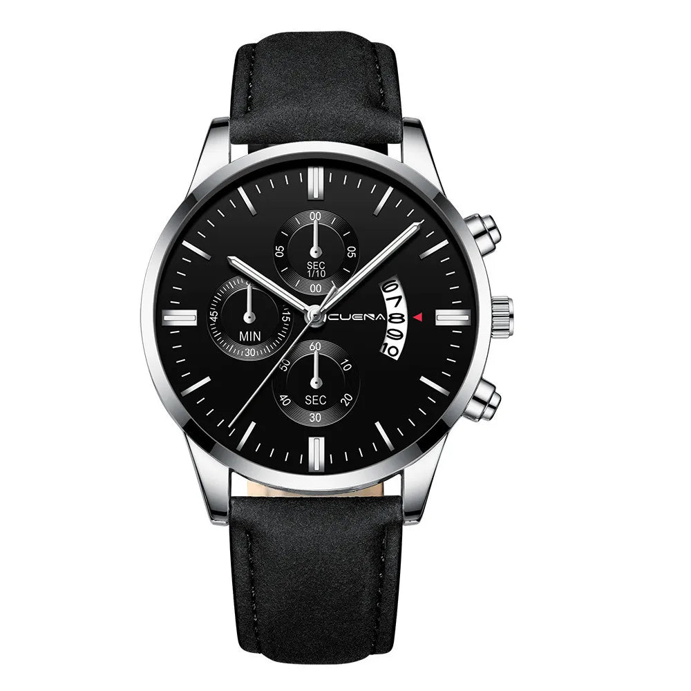2023 Fashion Men's Watch Brand Luxury Male Quartz Watches Minimalist Casual Leather Strap Digital Calendar Wristwatch Men Clock