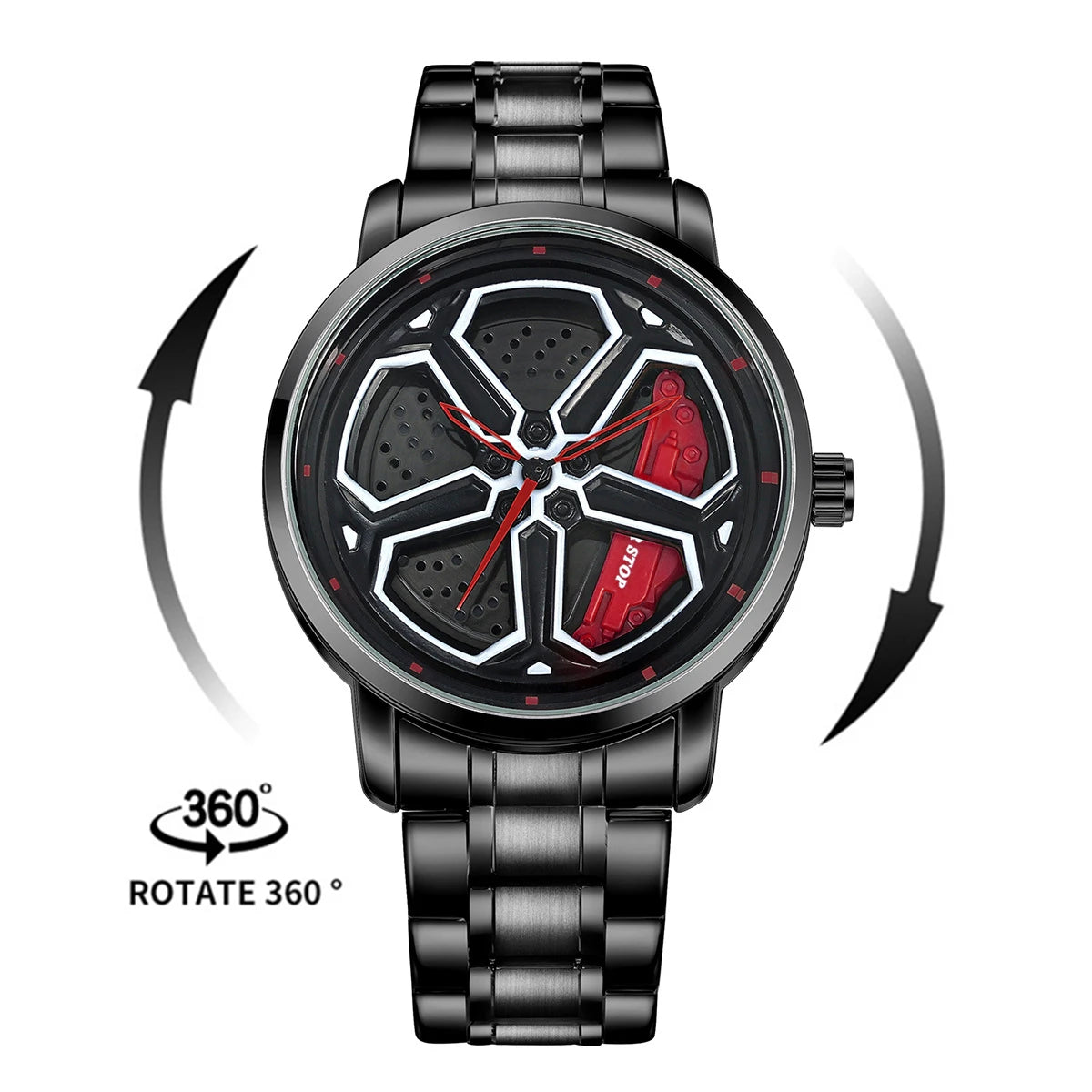 Luxury Sport Car Wheel Watch for Men Top Brand Car Wheel Rim Dial 3D Fashion Men's Watch Waterproof Men Watch Relogio Masculino