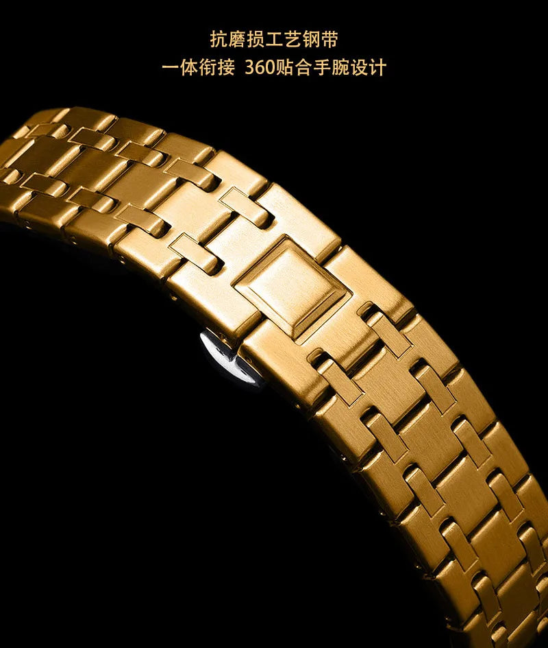 Luxury Men’s Automatic Mechanical Watch, Skeleton Design Self-Winding Wristwatch, Hot-Selling Export Business Watch