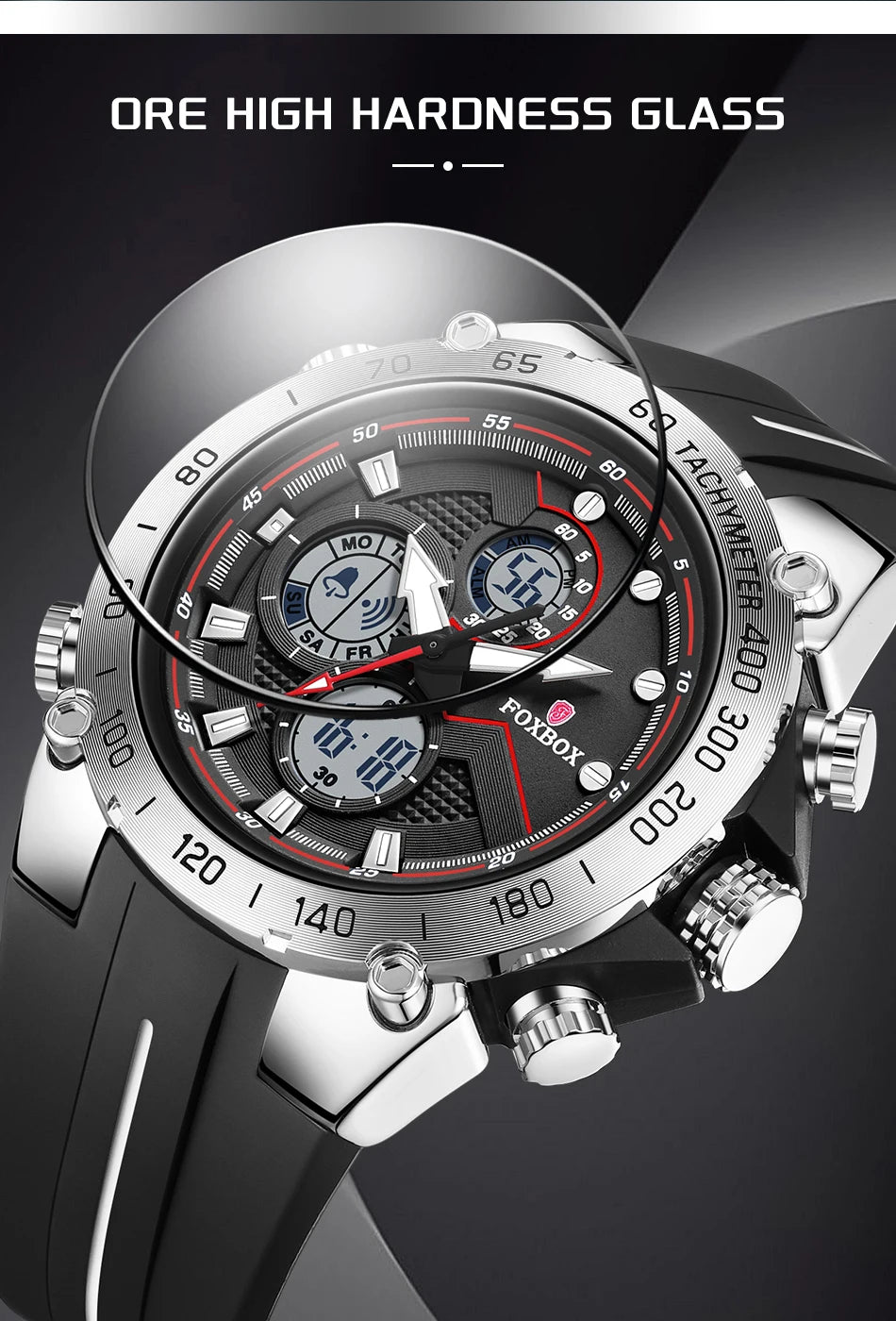 LIGE New Watches Mens Luxury Brand LED Digital Analog Waterproof Quartz Wristwatch Sports Chronograph Clock Relogio Masculino