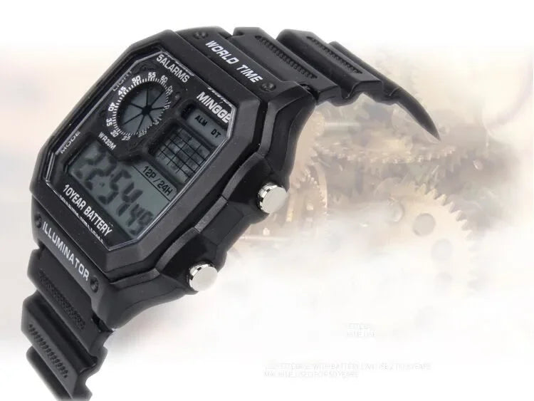 Digital Watches Men Sports Luminous Chronograph Waterproof Ultra-thin Electronic Wrist Watches Relogio Masculino Reloj Hombre