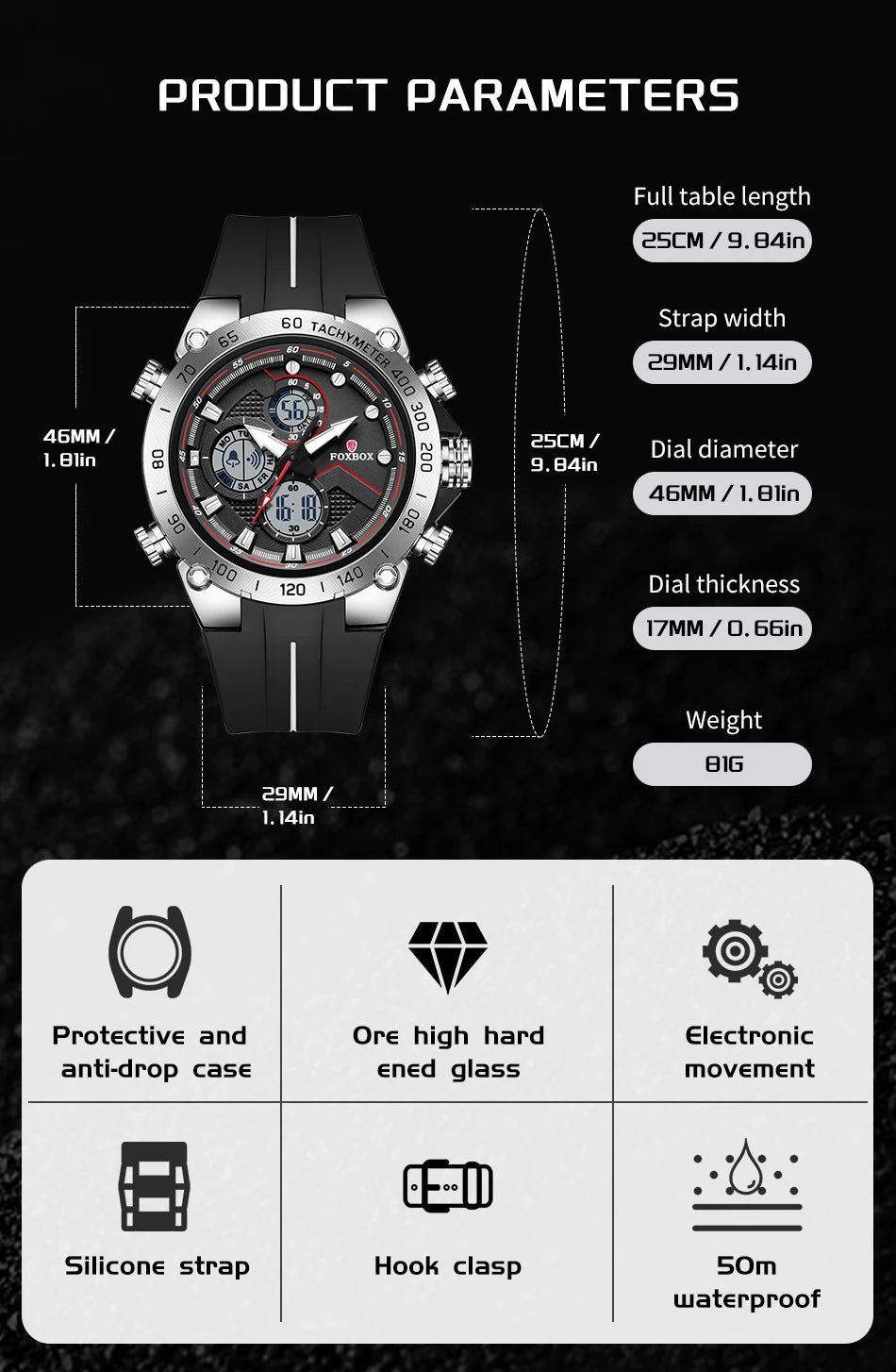 LIGE New Watches Mens Luxury Brand LED Digital Analog Waterproof Quartz Wristwatch Sports Chronograph Clock Relogio Masculino