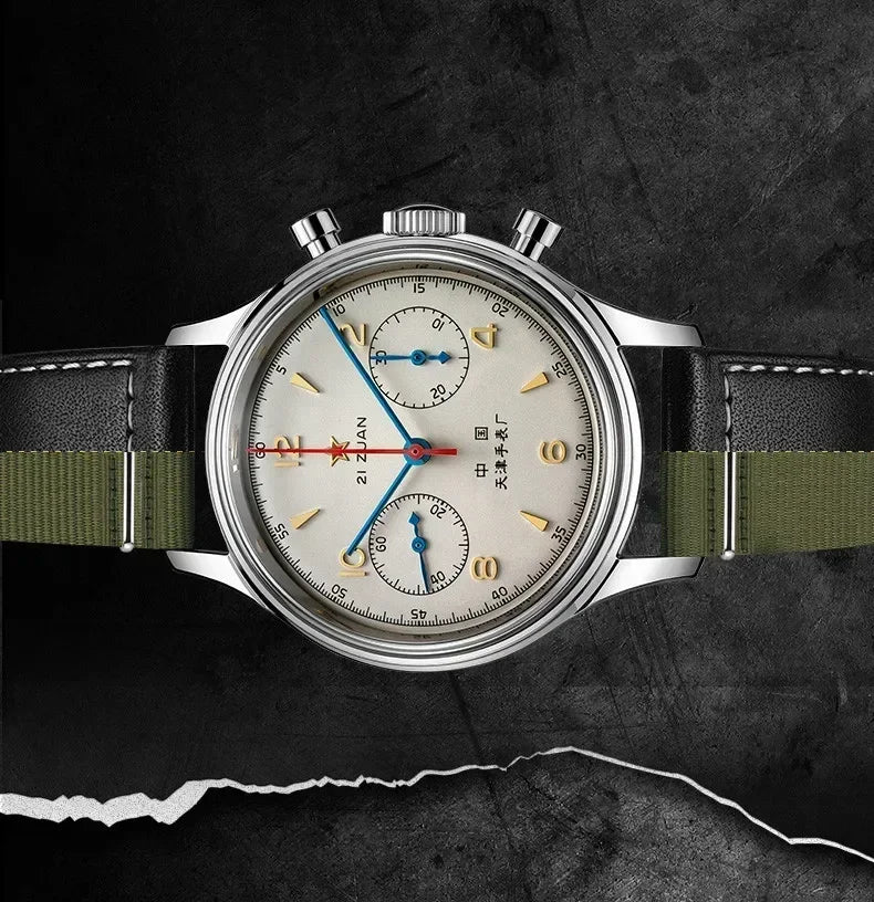 Men's watches 1963 pilot automatic watch 42mm waterproof retro quartz chronograph vintage dress watch