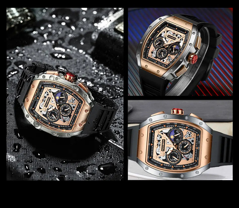 Relogio Masculino LIGE Men Watch Foxbox Brand Luxury Waterproof Quartz Wristwatch For Men Date Sport Silicone Clock Male Watches