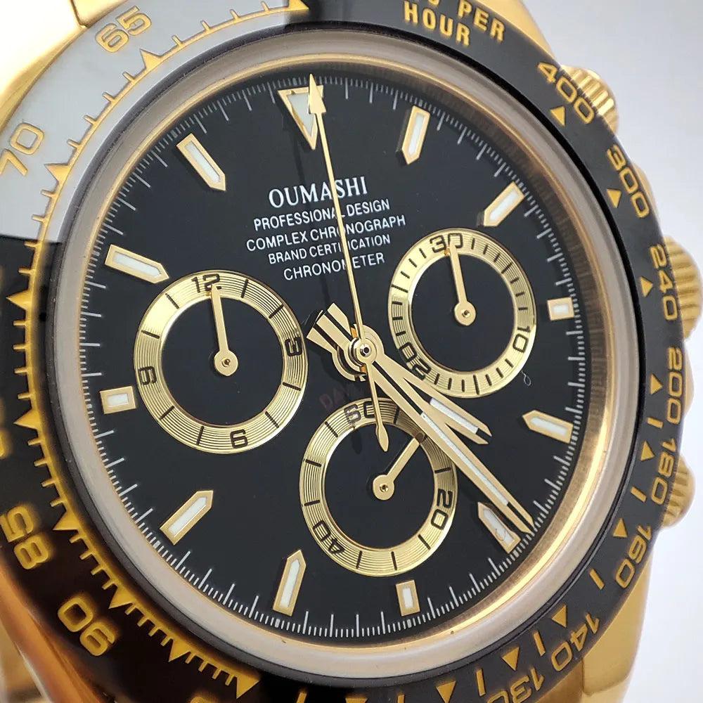 Luxury men's watch New Chronograph Equation Racing Men Automatic Mechanical Watch Waterproof 10ATM Sapphire 4801 4130 Movement