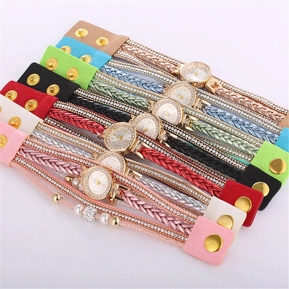 Relogio Bracelet Watches Women Wrap Around Fashion Bracelet Fashion Dress Ladies Womans Wrist Watches for Women Watch 2021
