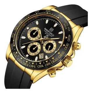 NAVIFORCE Luxury Men's Watch Waterproof Sports Quartz Clock Silicone Strap Chronograph Luminous Wristwatches Relogio Masculino