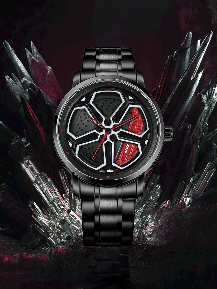 Luxury Sport Car Wheel Watch for Men Top Brand Car Wheel Rim Dial 3D Fashion Men's Watch Waterproof Men Watch Relogio Masculino
