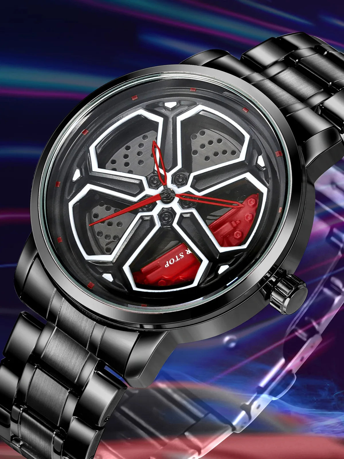 Luxury Sport Car Wheel Watch for Men Top Brand Car Wheel Rim Dial 3D Fashion Men's Watch Waterproof Men Watch Relogio Masculino