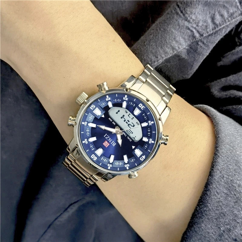 Top Brand Luxury Mens Quartz Gold Watches 2025 Men Sports Waterproof Man Wristwatch Chronograph Male Clock Relogio Masculino