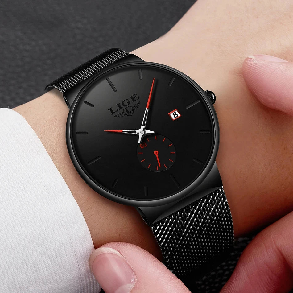 Man Ultra Thin Watches New Men's Watch Luxury Brand Gifts Male Clock Business Quartz Wristwatch Watch For Men Relogio Masculino