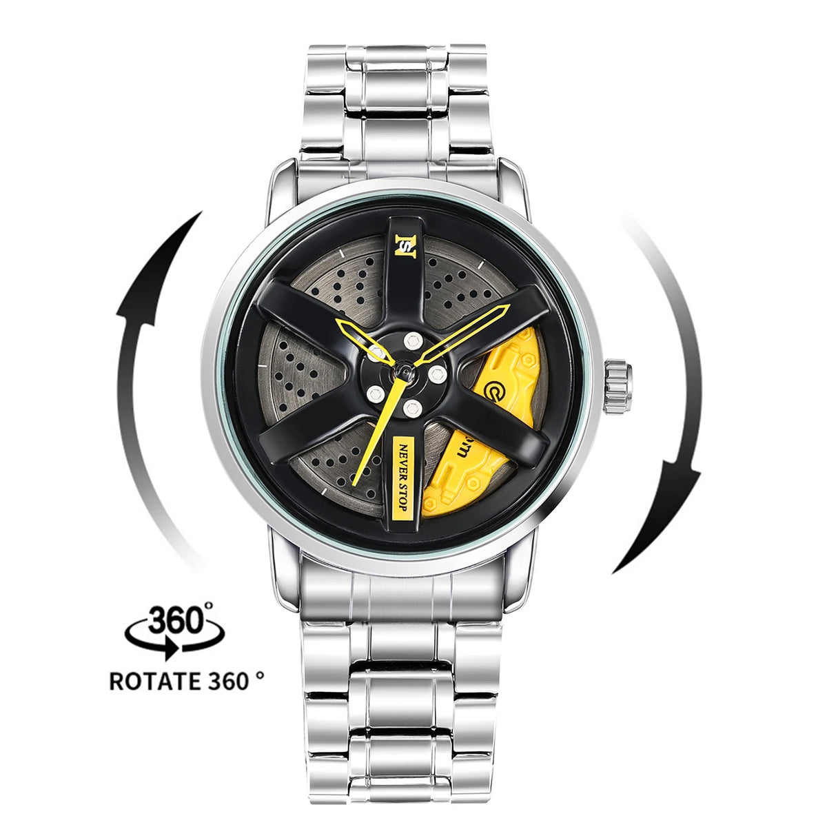 Luxury Sport Car Wheel Watch for Men Top Brand Car Wheel Rim Dial 3D Fashion Men's Watch Waterproof Men Watch Relogio Masculino