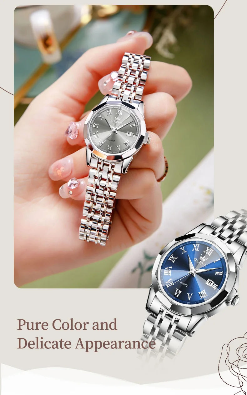 OLEVS Top Brand Original Watch for Women Best Selling Fashion Lady Wrist Watch New Waterproof Luminous Luxury Women Quartz Watch
