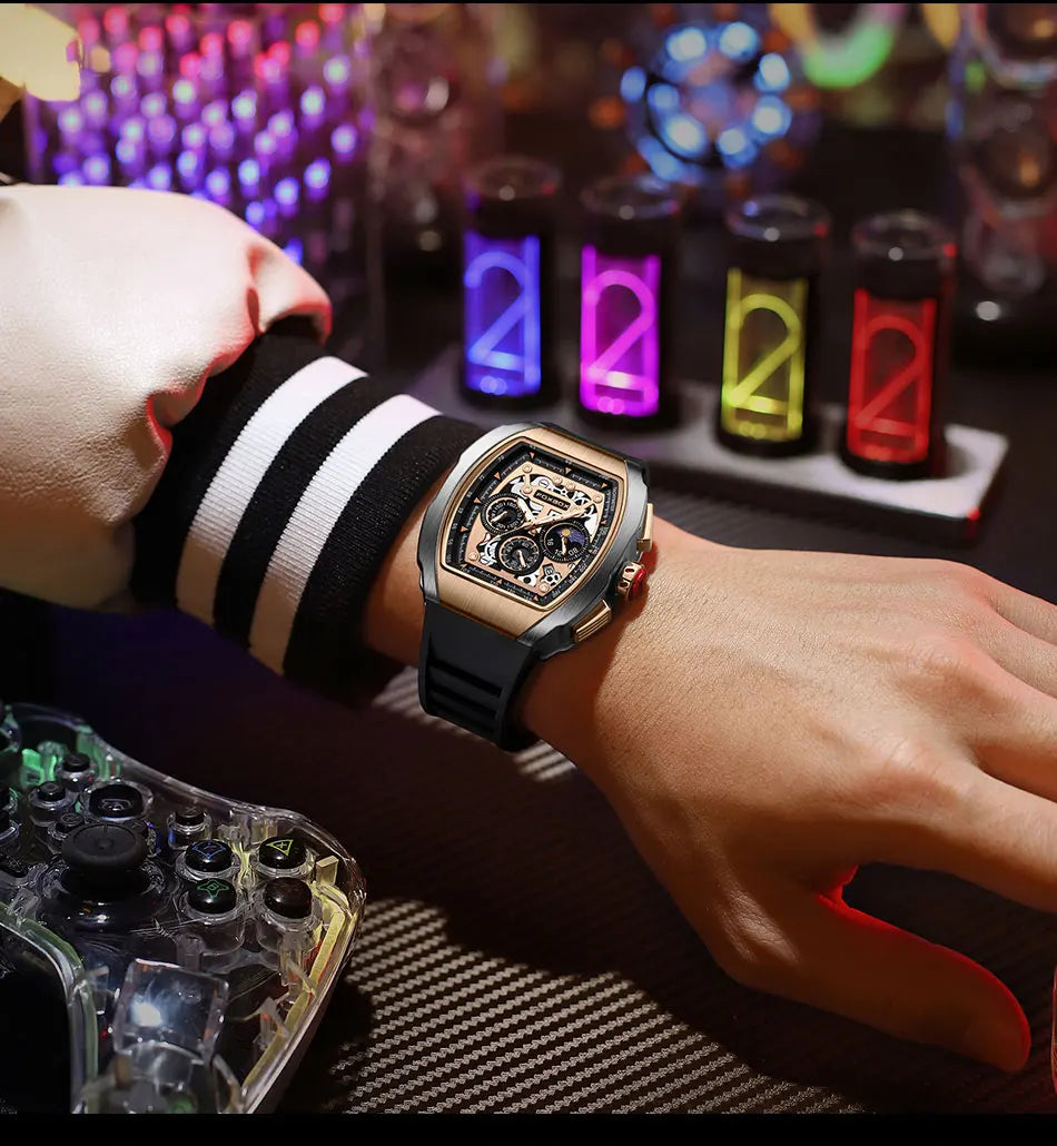 Relogio Masculino LIGE Men Watch Foxbox Brand Luxury Waterproof Quartz Wristwatch For Men Date Sport Silicone Clock Male Watches