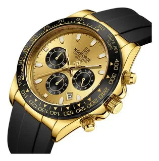 NAVIFORCE Luxury Men's Watch Waterproof Sports Quartz Clock Silicone Strap Chronograph Luminous Wristwatches Relogio Masculino