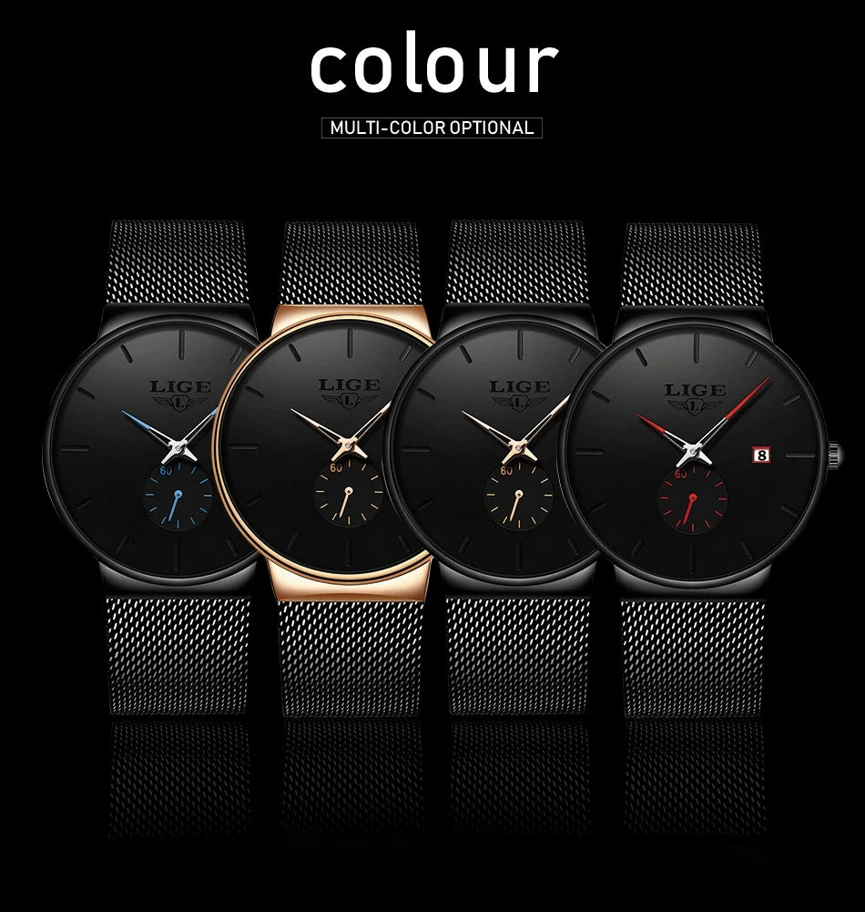 Man Ultra Thin Watches New Men's Watch Luxury Brand Gifts Male Clock Business Quartz Wristwatch Watch For Men Relogio Masculino