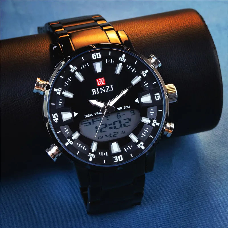 Top Brand Luxury Mens Quartz Gold Watches 2025 Men Sports Waterproof Man Wristwatch Chronograph Male Clock Relogio Masculino