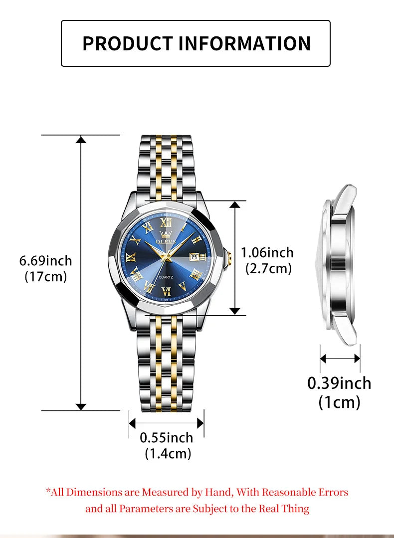 OLEVS Top Brand Original Watch for Women Best Selling Fashion Lady Wrist Watch New Waterproof Luminous Luxury Women Quartz Watch
