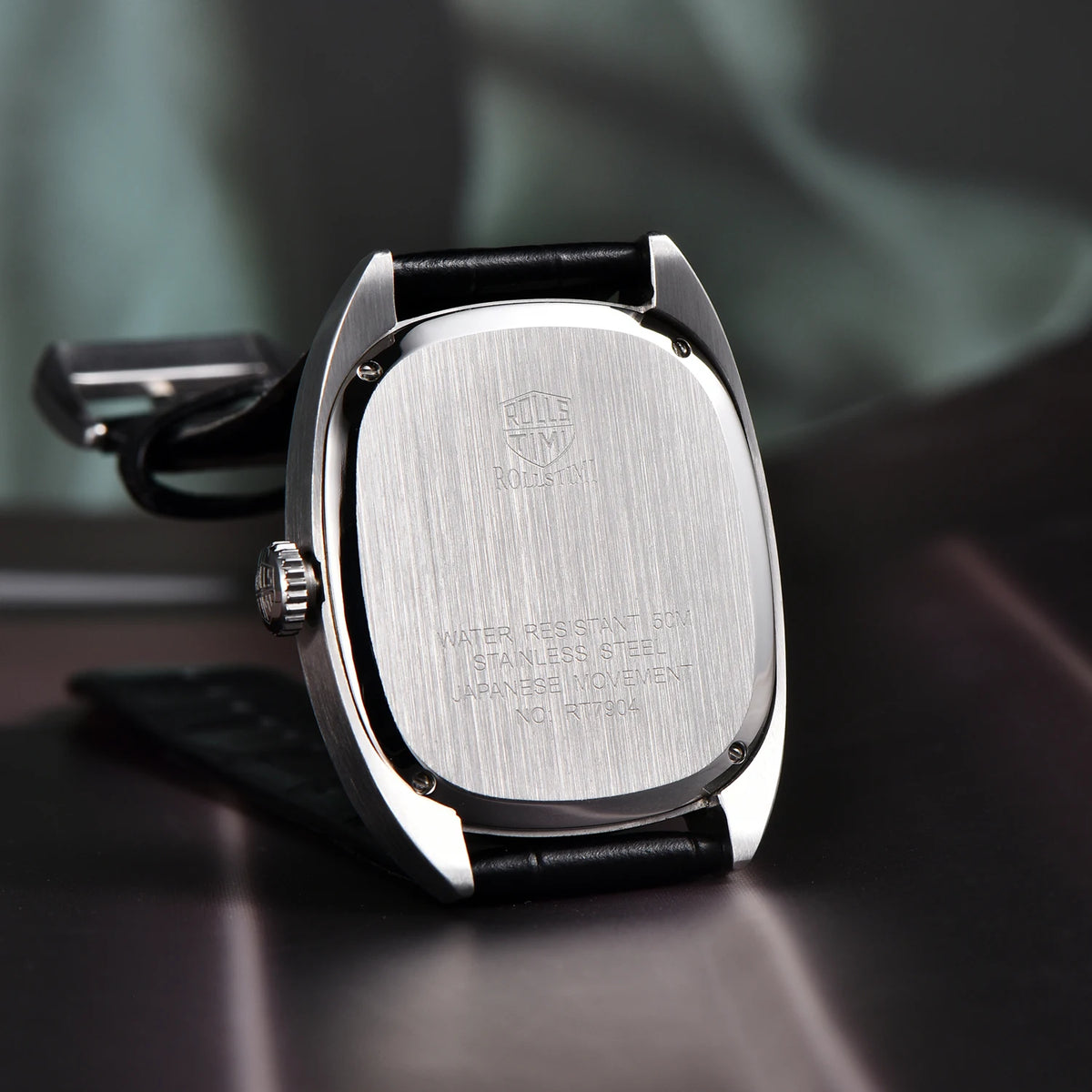 2025 New RollsTime Men's Watches Quartz Wristwatches Top Brand Luxury Watch For Men VH31 Sports Waterproof Leather Clock Reloj